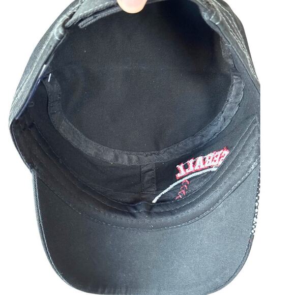 Premium Hat Cap Womens One Size‎ Black Red Baseball Mom Embroidery Rhinestone - Picture 7 of 9